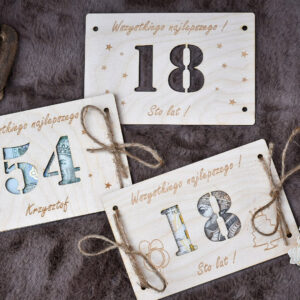 Kartka urodzinowa na pieniądze