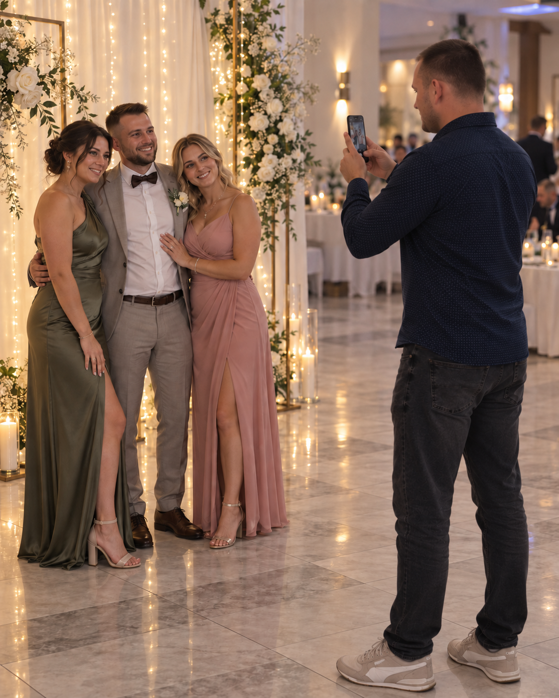 Fotografowanie gości i tworzenie magnesów na weselu